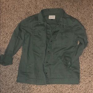 Green utility jacket w buttons!